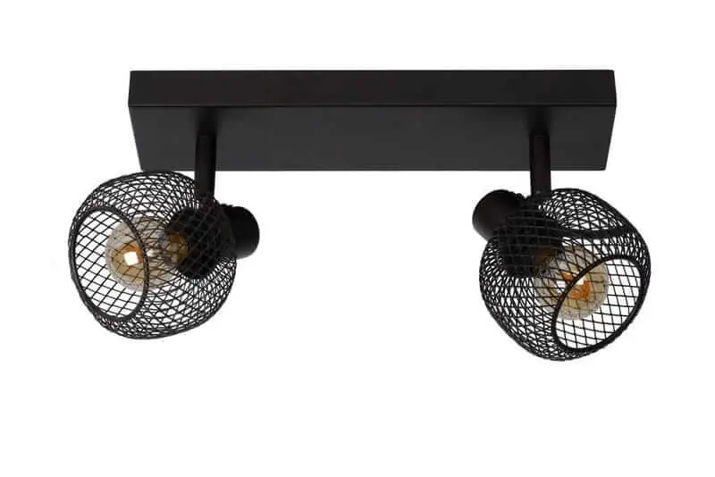 Ścienna LAMPA kinkiet MAREN 77978/02/30 Lucide metalowa OPRAWA regulowany plafon loftowy czarny Tani