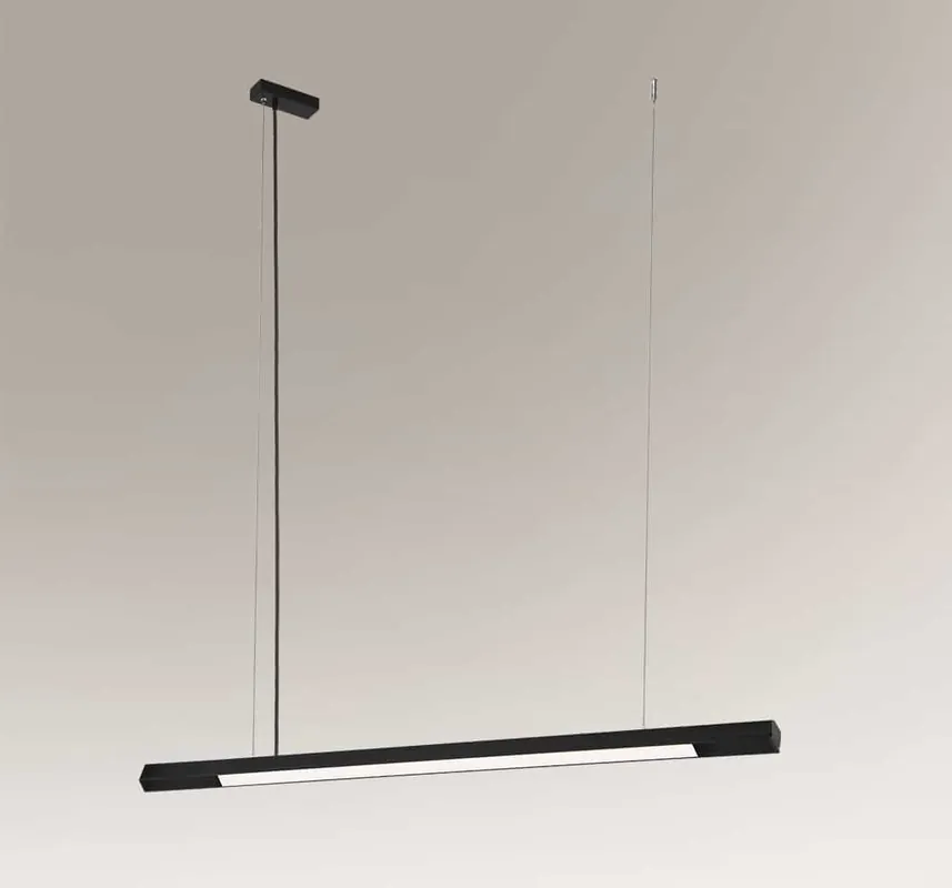 Wysoka jakość LAMPA wisząca HAKODA 8656 Shilo metalowa OPRAWA zwis LED 16W 4000K listwa czarna