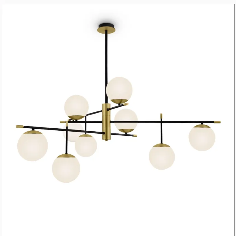 LAMPA sufitowa NOSTALGIA MOD048PL09G Maytoni modernistyczna OPRAWA szklane kule balls czarne białe złote Oferta czasowa