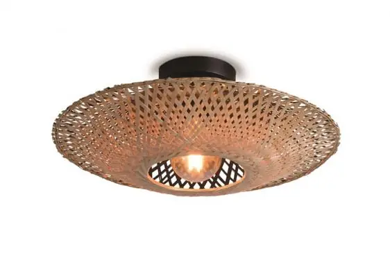 Kalimantan lampa sufitowa (Czarna/Naturalna, S) Tani