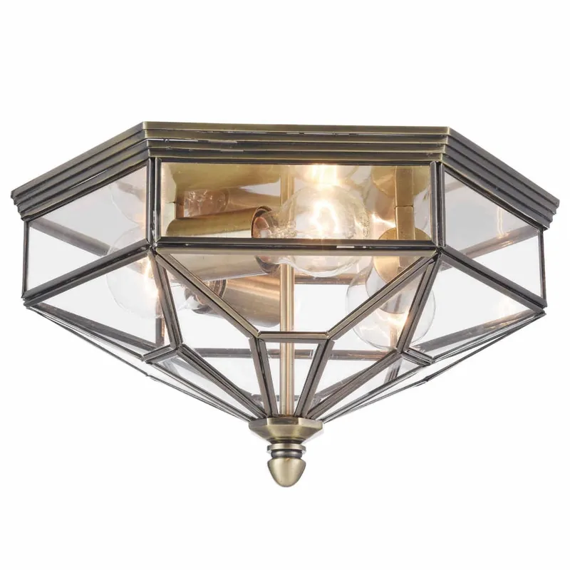 Okazja LAMPA sufitowa ZEIL H356CL03BZ Maytoni szklana OPRAWA plafoniera klatka brąz