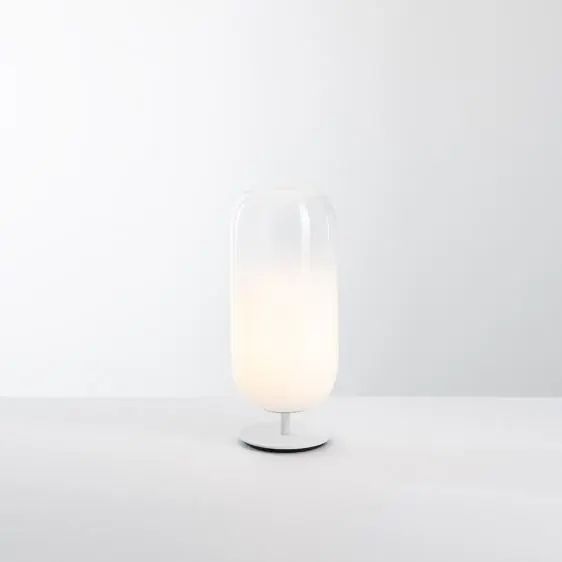 Darmowy zwrot Gople Mini lampa stołowa (Biała baza / Biały klosz)