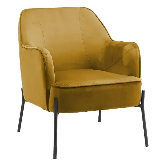 Wysoka jakość Fotel Bob WX2924 Yellow Velvet 20