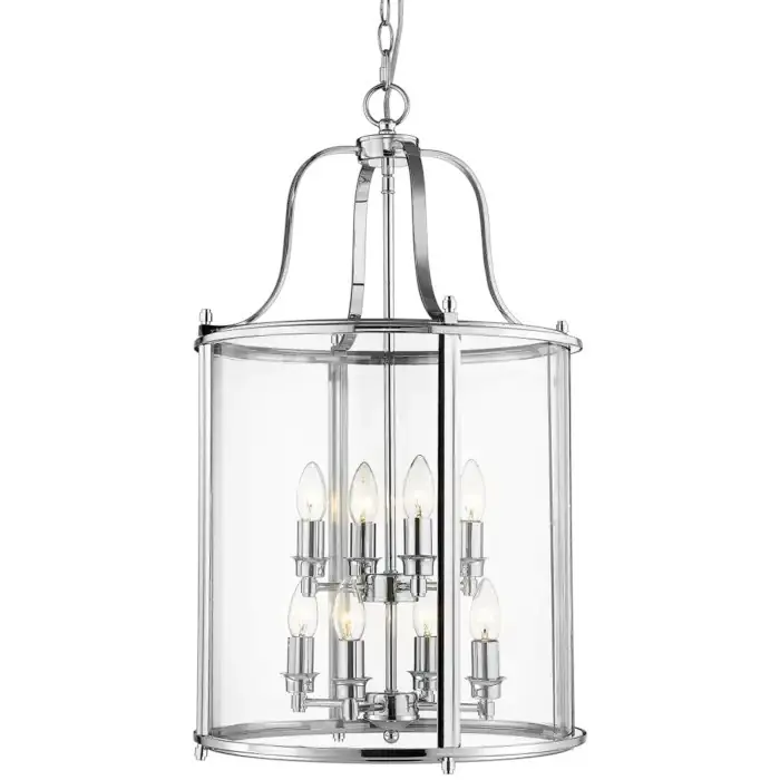 Sprawdź teraz Retro LAMPA wisząca NEW YORK P08434CH Cosmolight industrialny zwis do jadalni przezroczysty