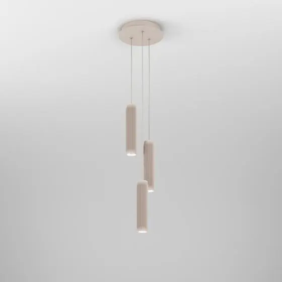 Cena promocyjna TRIBA midi LED spider lampa zwieszana (Biała struktura)