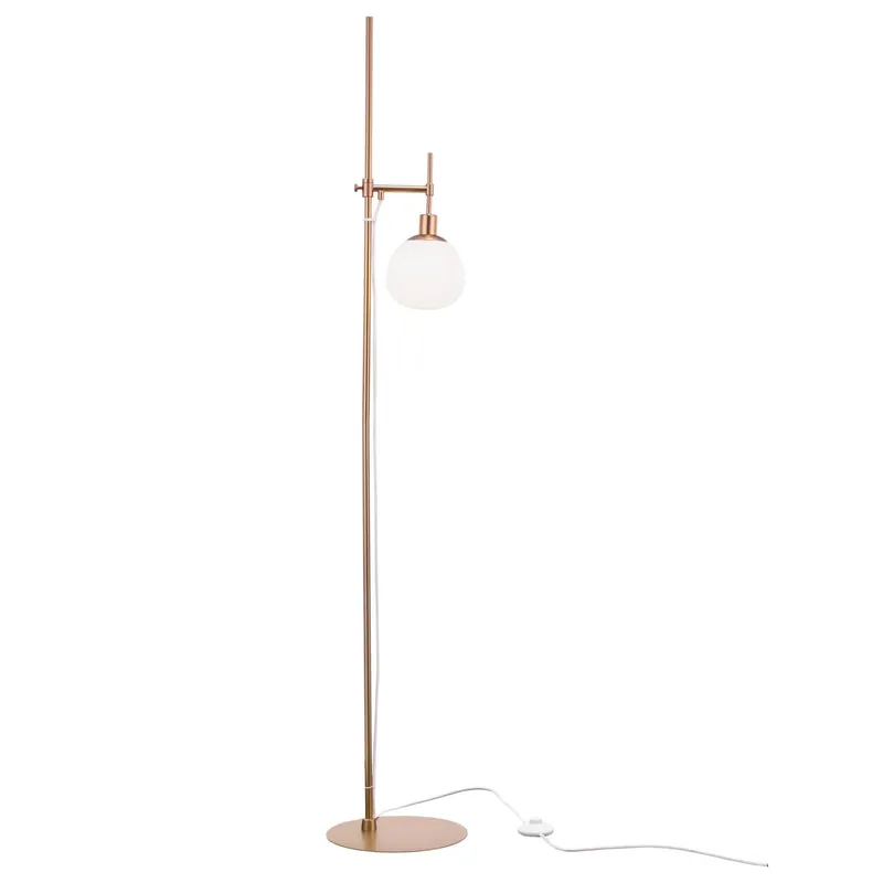 Sprawdź teraz LAMPA podłogowa ERICH MOD221FL01G Maytoni metalowa OPRAWA stojąca do salonu miedziana