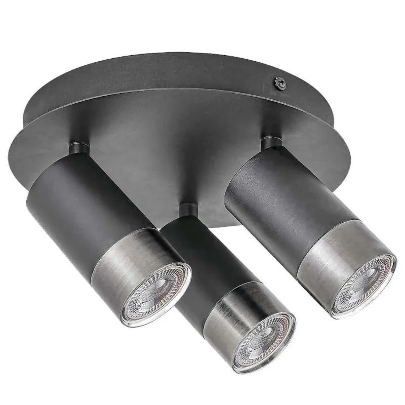 Premium Regulowana LAMPA sufitowa ZIRCON 5071 Rabalux metalowe reflektorki do salonu czarne