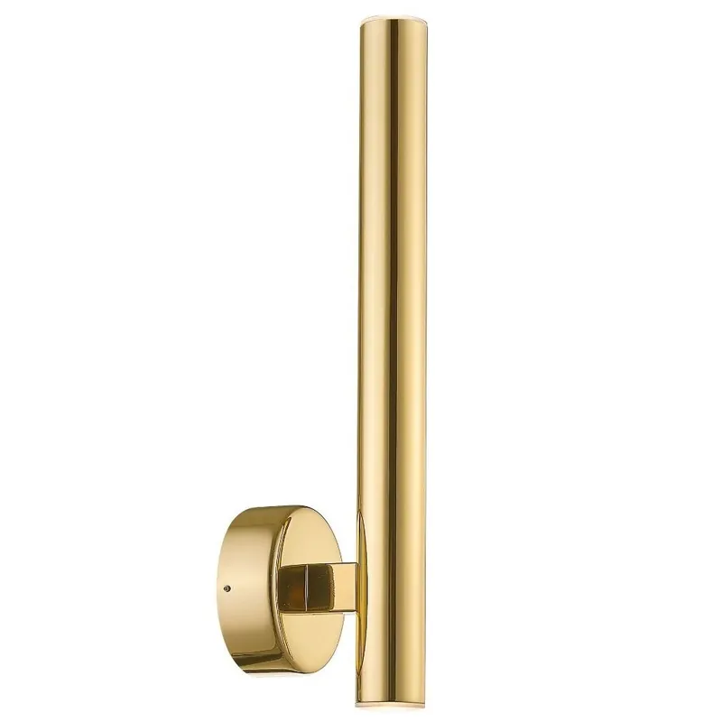 Minimalistyczna lampa ścienna LOYA W046102BK4K4 tuba LED 5W 3000K złoty Kup teraz