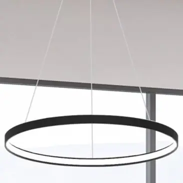 Pierścieniowa lampa wisząca CIRCLE LA0721/1BK LED 50W 3000K ring czarny Tani