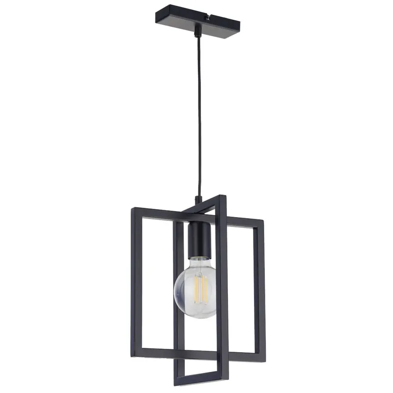 Oferta czasowa LAMPA wisząca EDEN 32231 Sigma metalowa OPRAWA zwis ramki do salonu czarne