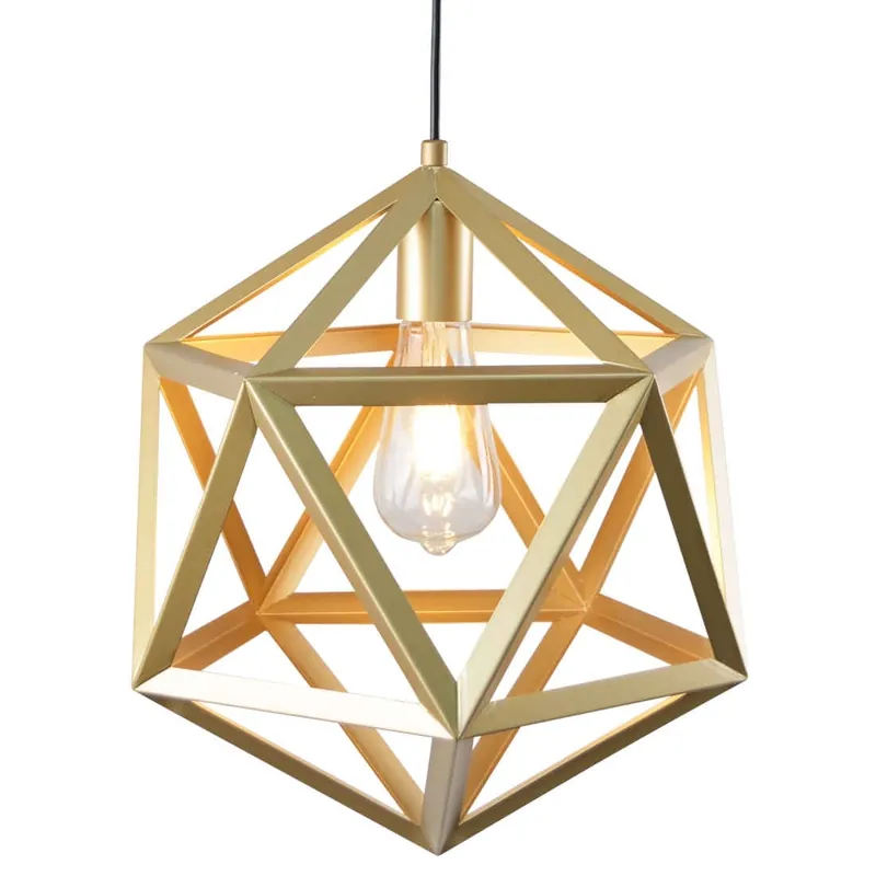 Sprawdź teraz Druciana LAMPA wisząca DENMARK 318848 Polux metalowa klatka zwis gwiazda złota