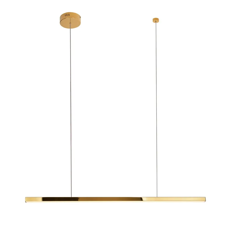Minimalistyczna LAMPA wisząca TRIO P0425D Maxlight metalowa listwa LED 12W 3000K nad blat złota Do wyczerpania zapasów