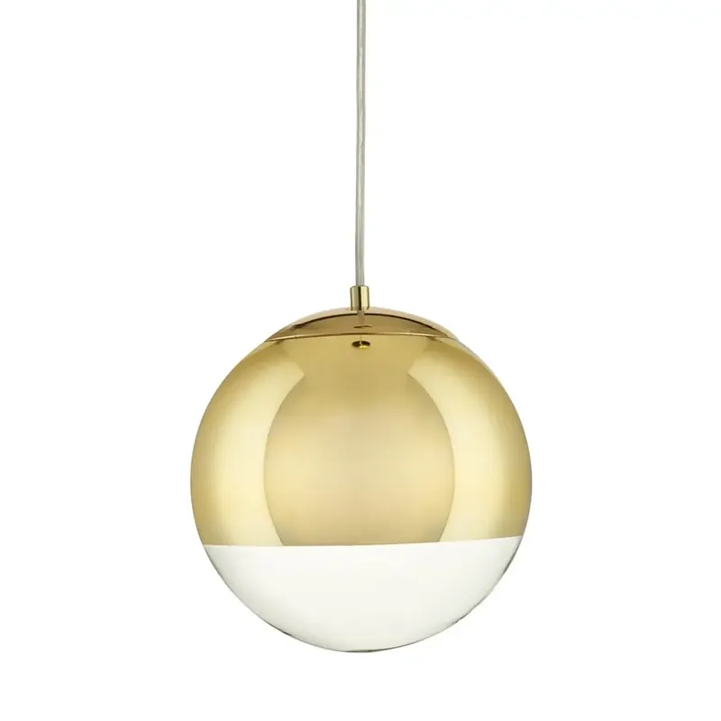 Oferta limitowana Lampa wisząca lustrzana Flash MP1238200 gold Step szklana kula złota