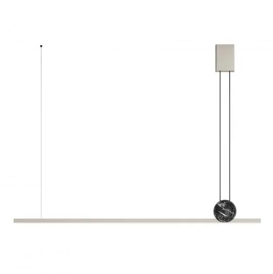 Lampa Regolo Maxi 8147/SM (Szary / Czarny Marmur Marquinia) Najlepsza cena