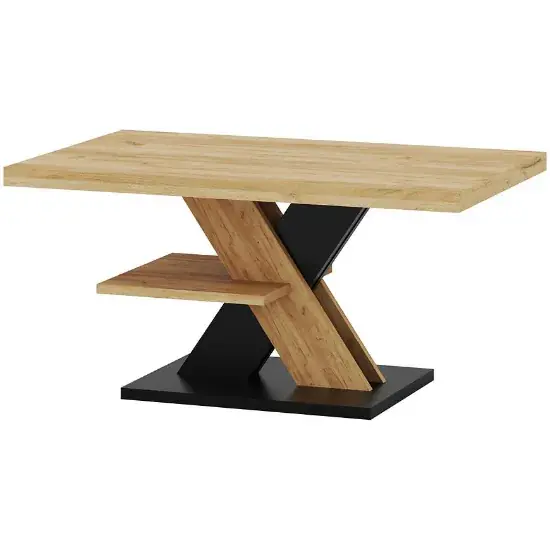 Oferta Stolik Kawowy Cross Dąb Craft/Czarny