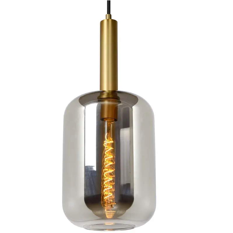 Obniżka ceny Loftowa lampa wisząca Joanet 45494/01/65 szklana do sypialni złota