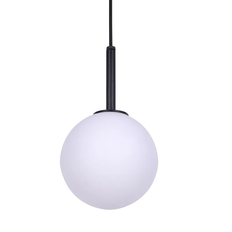 Wisząca lampa modernistyczna Faro K4885 kulista nad łóżko czarna Taniej
