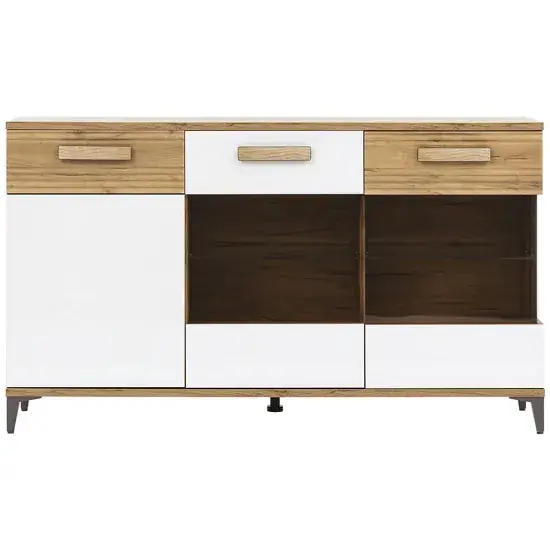 Kredens Snobi Sb05 Dąb Craft/Biel Alpejska Najlepsza cena