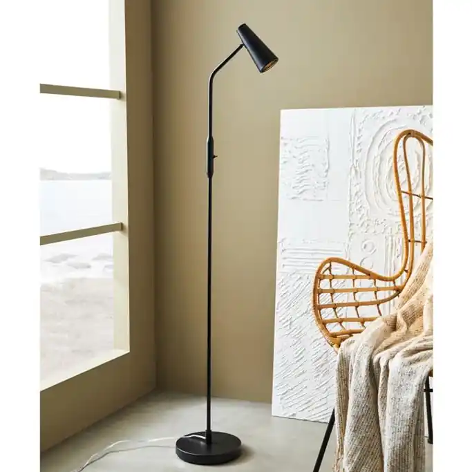 Okazja Podłogowa lampa salonowa Crest 108206 stojąca reflektorek czarny