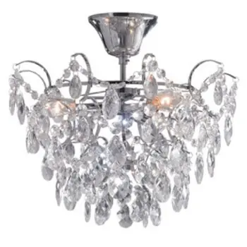 Natynkowa lampa Sofiero 106542 plafon glamour do sypialni chrom Taniej