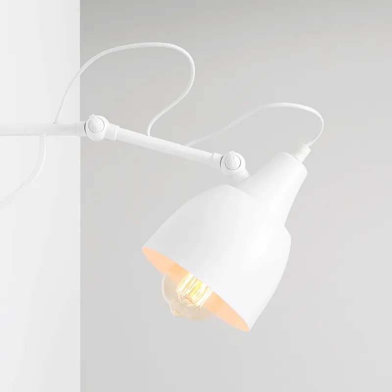 Lampa ścienna Soho 1002C_M Aldex biały kinkiet na wysięgniku regulowany Tani