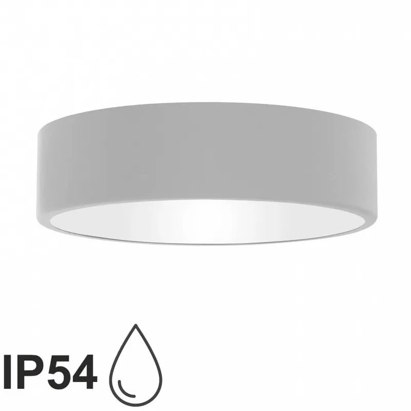 Okazja Szara lampa natynkowa 137623619846 nowoczesna IP54 do łazienki