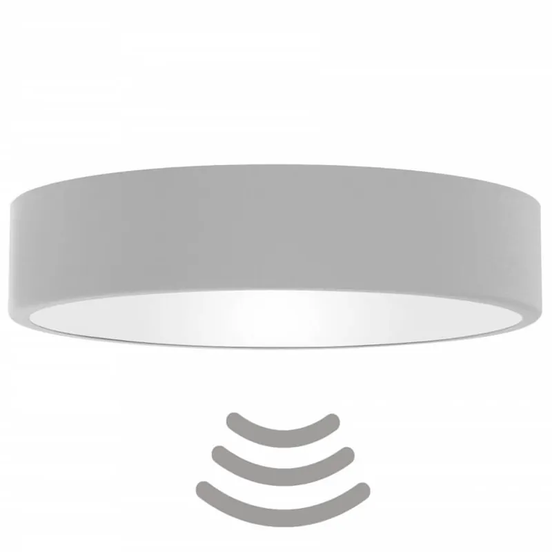 Wyjątkowa oferta Sypialniana lampa sufitowa z czujnikiem 137623620880 szary plafon okrągły