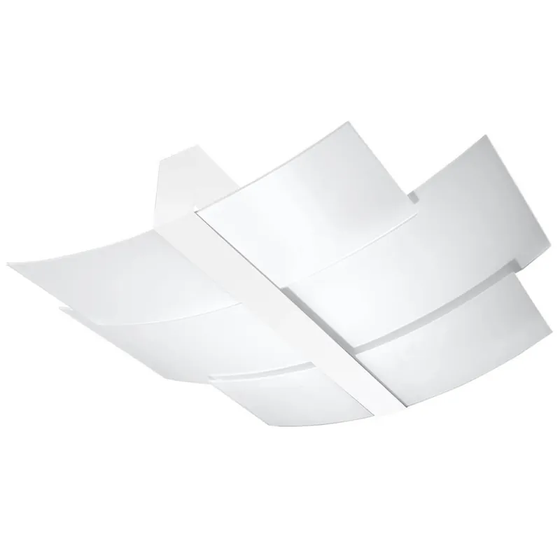 Sypialniana lampa sufitowa SL.1047 biała nad łóżko szklana Promocja