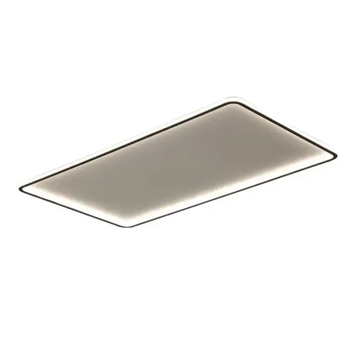 Najlepsza cena Prostokątny plafon Large LED 66W 3000K do holu czarny biały