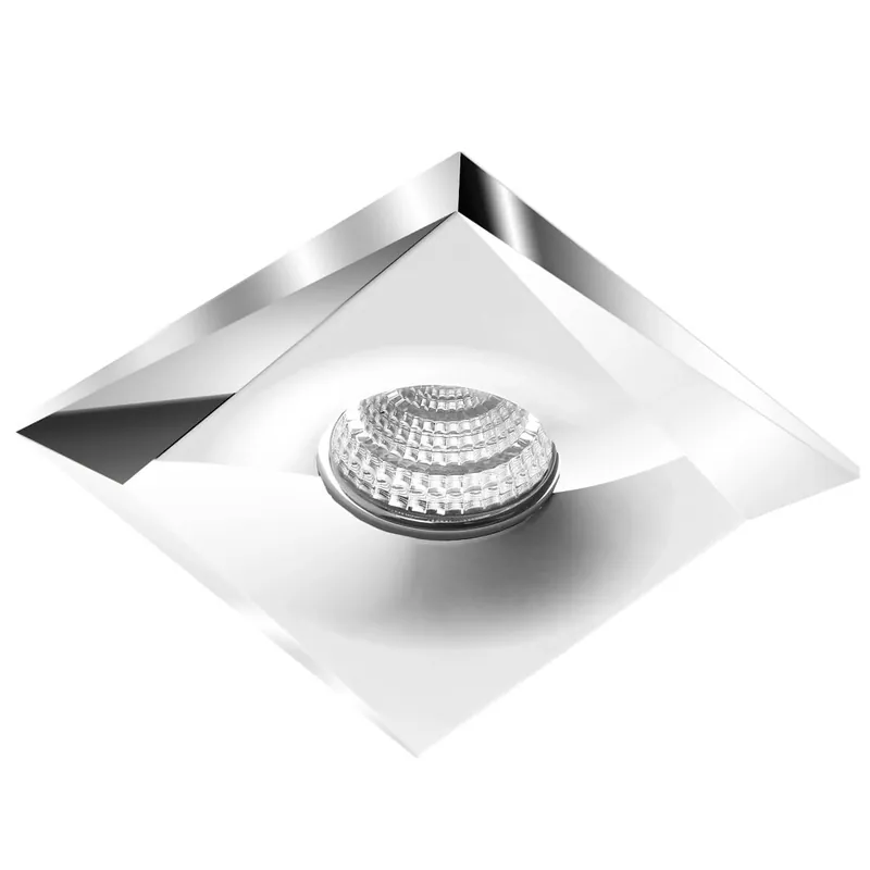 Wpuszczana lampa Lorenzo AZ1617 kwadratowe oczko chrom Okazja