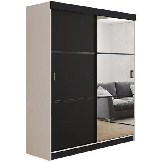 Kup online Szafa Retro 138 3L biała / front czarny