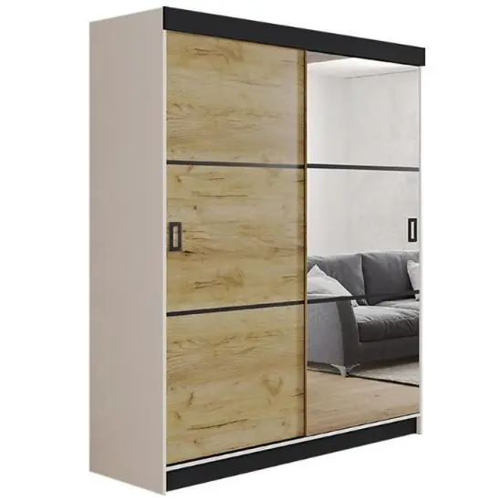 Bestseller Szafa Retro 138 3L biała / front craft złoty