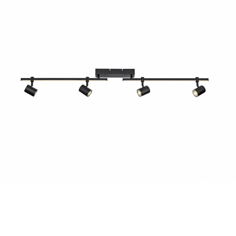 Nowoczesna lampa sufitowa Barik ruchome tuby czarne Szybka dostawa