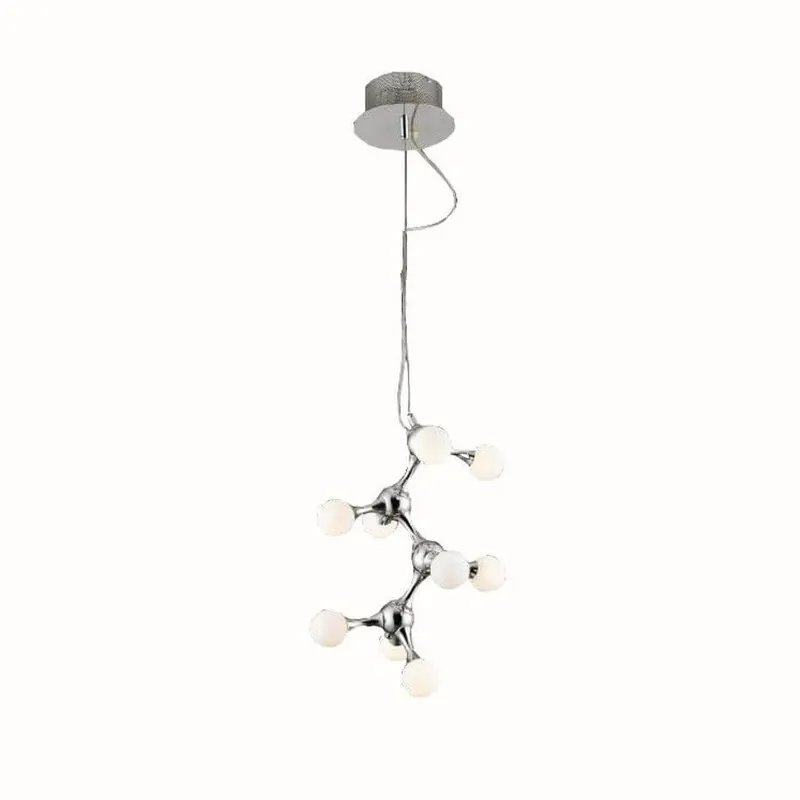 Designerska lampa wisząca Neurono balls do salonu chrom Nowość