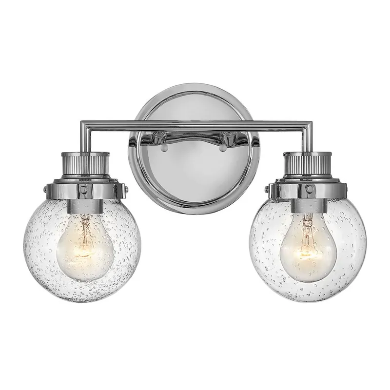 Dostępne od ręki Lampa ścienna POPPY QN-POPPY2-PC-BATH polerowany chrom Quintiesse
