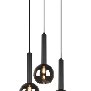 Lampa wisząca CLAYTON 310390332 oprawa w kolorze czarnym TRIO Szybka wysyłka