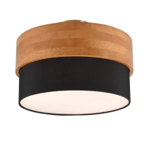 Plafon SEASONS 611500202 oprawa w kolorach czarnym i drewnianym TRIO Darmowa dostawa