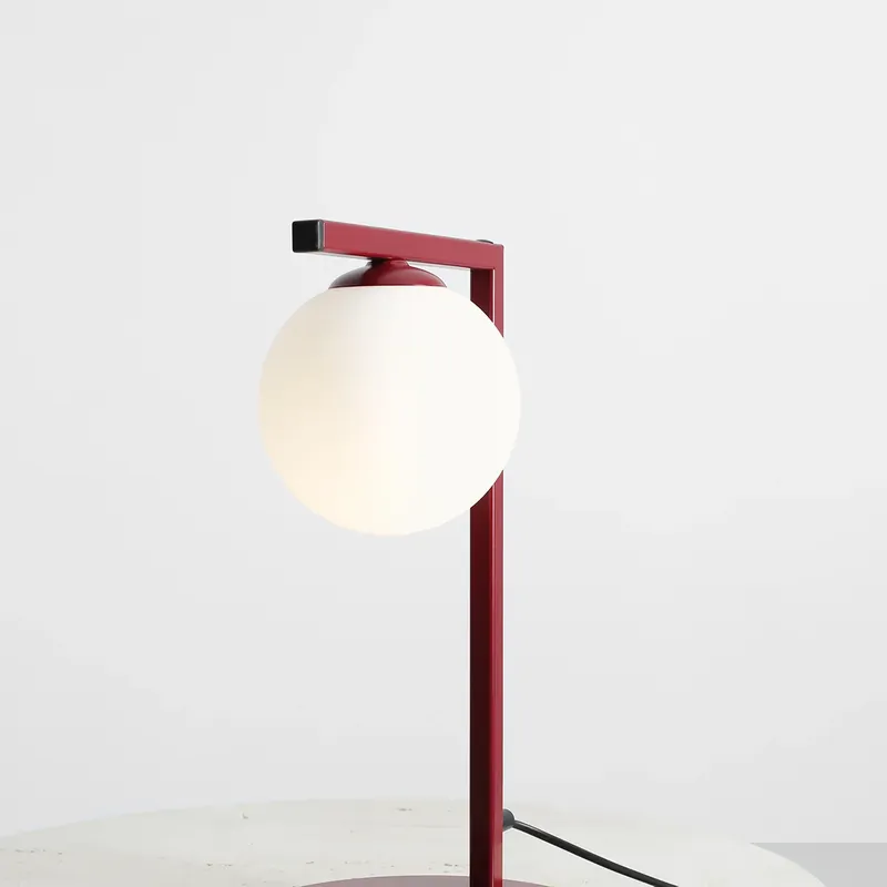 Lampa stołowa ZAC 1038B15_1 Aldex nowoczesna oprawa w kolorze czerwonego wina Szybka wysyłka