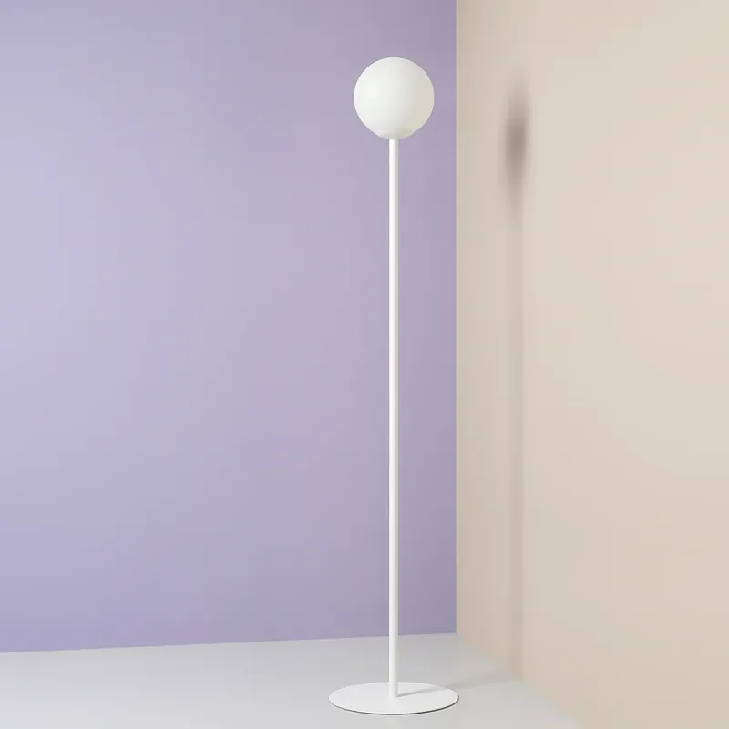 Hit cenowy Lampa podłogowa PINNE 1080A Aldex nowoczesna oprawa w kolorze białym