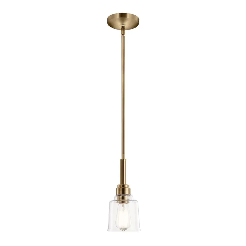 Bezpieczne zakupy Lampa wisząca AIVIAN KL-AIVIAN-P-WBR wyblakły mosiądz Kichler lampa wisząca w klasycznym stylu