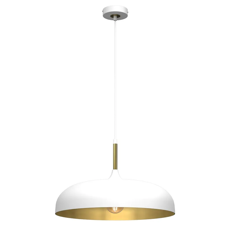 Super okazja Lampa wisząca LINCOLN MLP7899 oprawa w kolorze bieli i złota MILAGRO