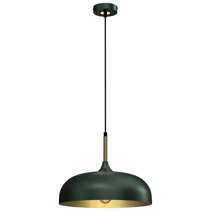 Cena promocyjna Lampa wisząca LINCOLN MLP8032 oprawa w kolorze zielono-złotym MILAGRO