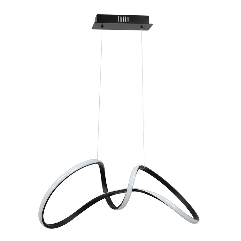 Lampa wisząca TESORO ML7951 oprawa w kolorze czarnym MILAGRO Ostatnia szansa