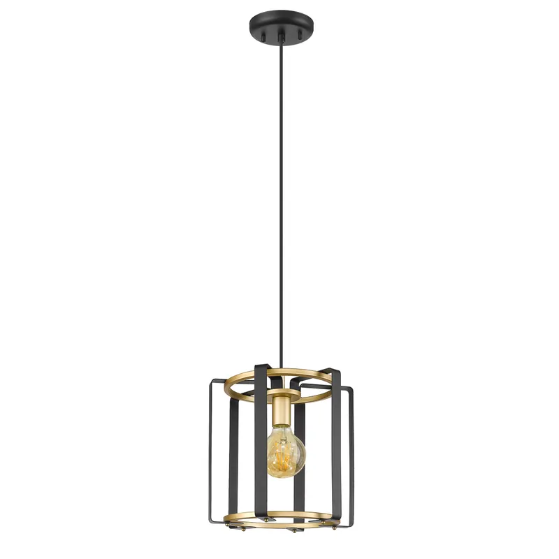Lampa wisząca Primero PND-44003-1-BK-GD oprawa w kolorze czerni i złota ITALUX Tylko do końca tygodnia