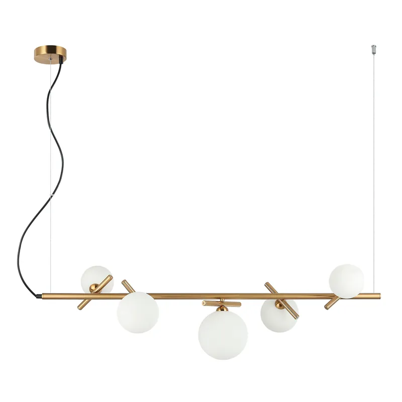 Nie przegap Lampa wisząca Reverso PND-5622-5-BRO-W oprawa w kolorze mosiądzu ITALUX