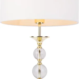 Lampa stołowa REA II RLT93163-1GW oprawa w kolorze bieli i złota ZUMA LINE Super okazja
