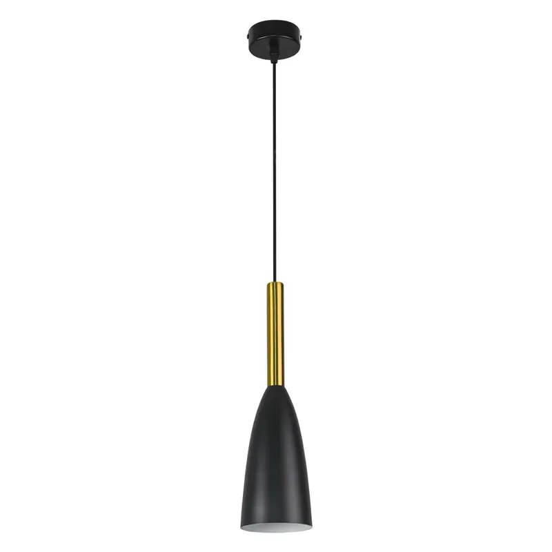 Taniej Lampa wisząca Solin LP-181/1P BK/GD oprawa w kolorze czerni i złota LIGHT PRESTIGE