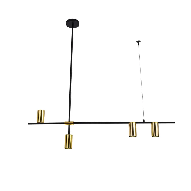 Lampa wisząca Arizona 4 LP-074/4PL BK/GD oprawa w kolorze czerni i złota LIGHT PRESTIGE Okazja