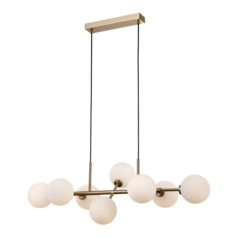 Lampa wisząca Mirellio PND-66463-8-HB oprawa w kolorze mosiądzu ITALUX Wyjątkowa oferta