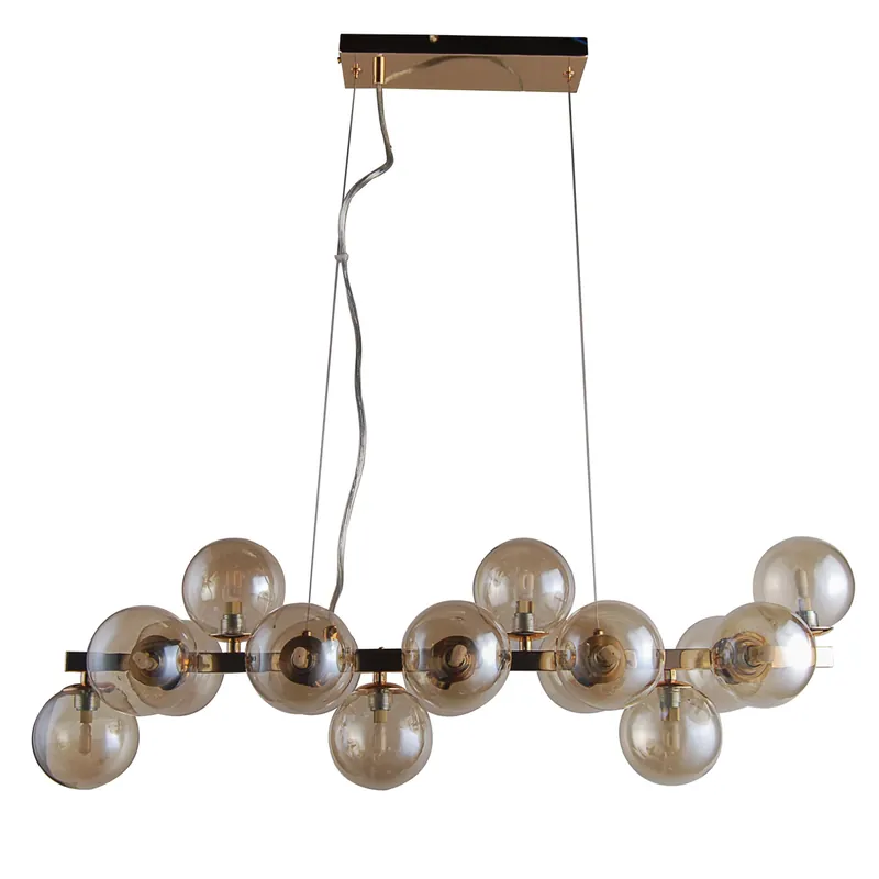 Lampa wisząca Marbelio PND-6161-16 GO+CO oprawa w kolorze złotym ITALUX Cena promocyjna